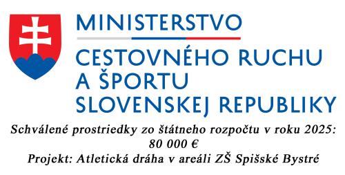 projekt: atletická dráha v areáli ZŠ Spišské Bystré