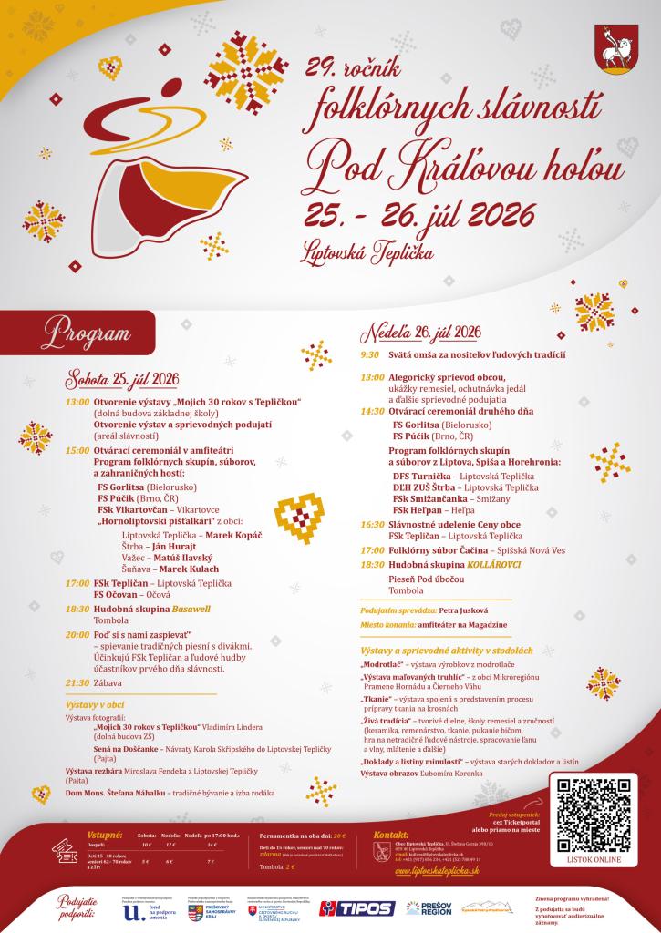 Folklórne slávnosti Liptovská Teplička