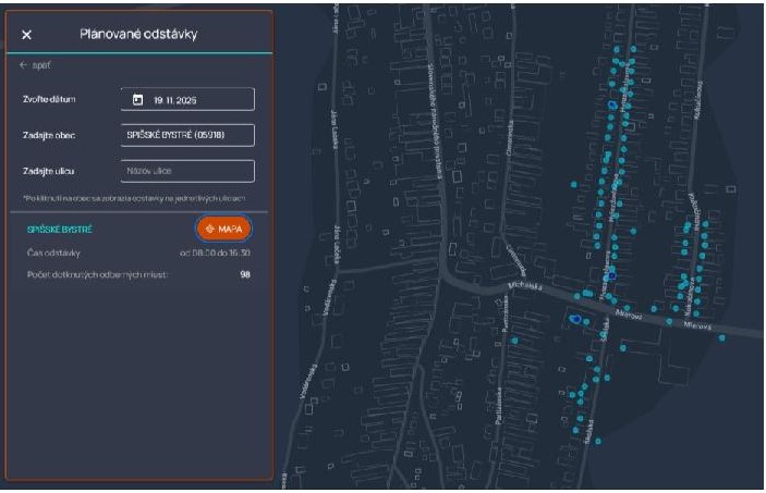 odstávka elektriny 19.11.2025